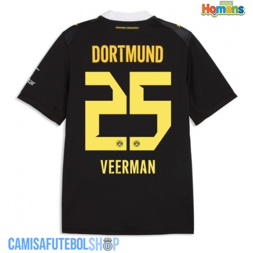 Camisa de time de futebol Borussia Dortmund Joey Veerman #25 Replicas 2º Equipamento 2026-27 Manga Curta